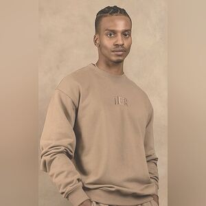 Tier Art Never Dies Taupe Crewneck Sweatshirt Unisex XS